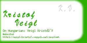 kristof veigl business card